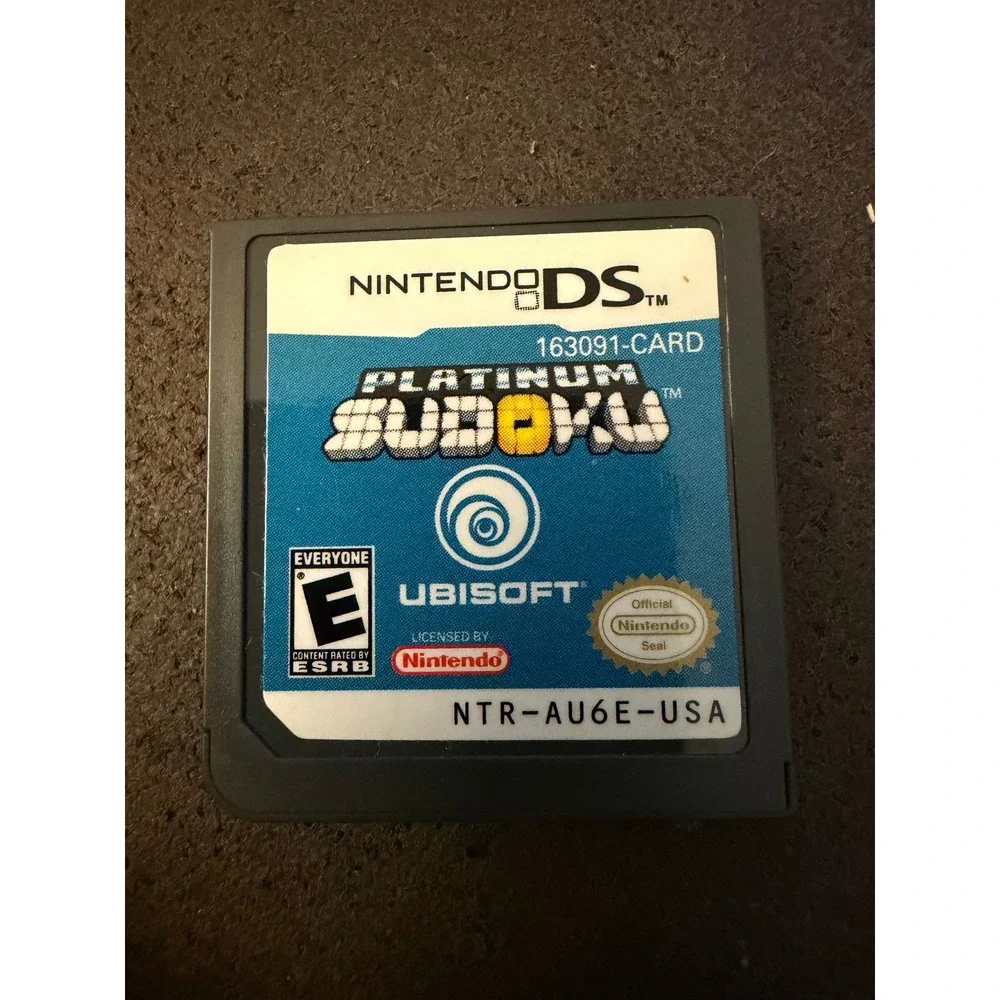 Platinum Sudoku Nintendo DS Ubisoft NTR-AU6E-USA Puzzle Game Cartridge Only